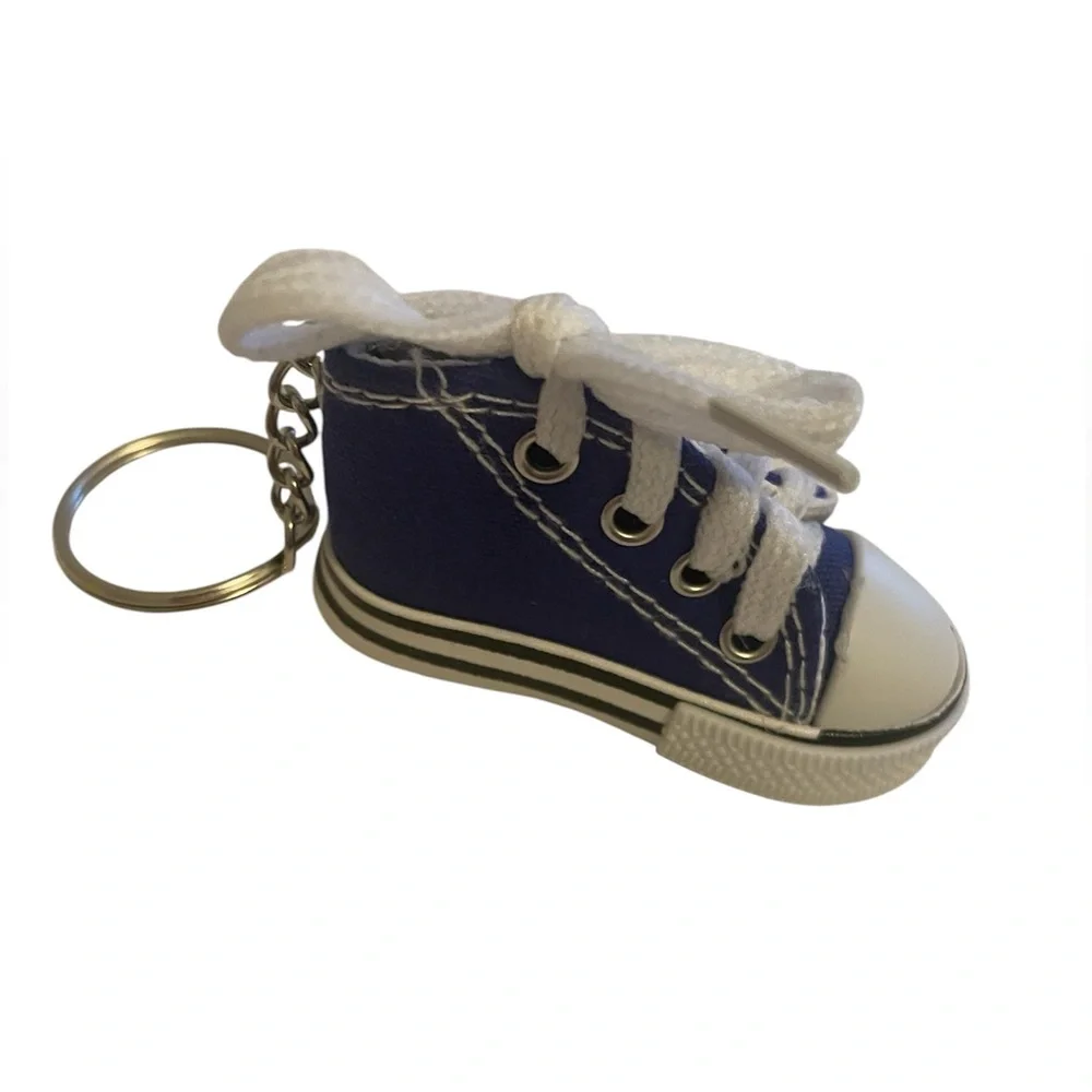 Navy Canvas Sneaker Keychain, Orange & Yellow Keychains BUNDLE of 3 NWOT